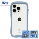 iFace Reflection iPhone 15 Pro ケース クリア 強化ガラス (ペールブルー)【アイフェイス アイフォン15pro 用 iphone15プロ 用 カバー 韓国 耐衝撃 透明 ストラップホール】