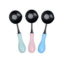 KDSSYFT 3個入り シーリングワックス スプーン 木製ハンドル付き 単り口 シーリングワックス溶解ツール DIY レトロ 封蝋 スシールスタンプ封筒 シーリングスタンプ用 (ライトグリーン+スカイブルー+ピンク)