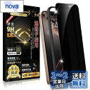 Boiyiklonn iPhone 16 Pro ガラスフィルム 覗き見防止 iPhone 16 プロ フィルム のぞき見防止 【プライバシー保護/ガイド枠付き...