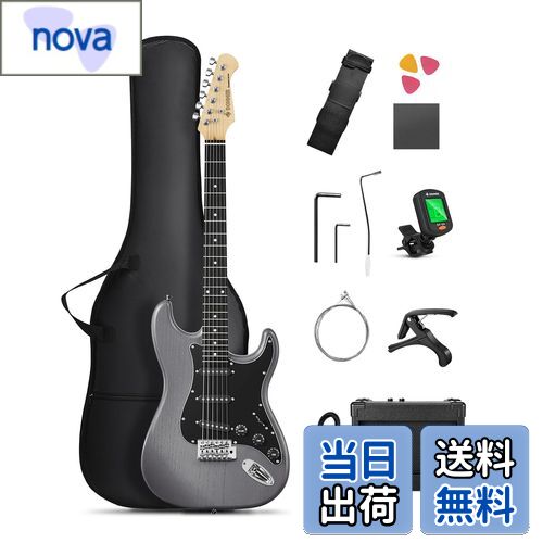 【送料無料】Donner エレキギター 初心者セット STタイプ SSSピックアップ 39インチ フ ...