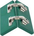 LUCKYBEE 135度コーナーヒンジ 2個入り キッチンキャビネットヒンジ 隠れヒンジ カップボードヒンジ ドアヒンジ用 隠れヒンジ 油圧バッファーダンパー ネジ付