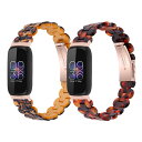 【送料無料】対応Fitbit inspire 3 交換バンド 樹脂バンド 樹脂アクセサリー リストバンド ブレスレット 調節便利 男女共用 (2p-A)