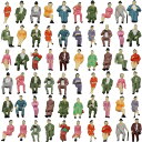 【送料無料】情景コレクション 人間 人形 人物 人間フィギュア 着席人 座っている人形 塗装人 1:87 60本入り 箱庭 装飾 鉄道模型 建物模型 ジオラマ 教育 DIY