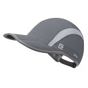 GADIEMKENSD 折りたたみ メッシュ スポーツ キャップ 反射ストライプ 通気性よい ランニング帽 野球帽 Running Cap ゴルフ ハンチング テニス ハット ダークグレー