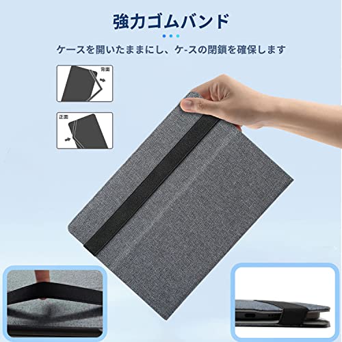 【送料無料】NOUKAJU タブレットケース 9-10.9インチ タブレット 汎用ケース カバー スタンド フォリオケース 9インチ/ 9.7インチ/ 10.1インチ/ 10.4インチ/ 10.6インチ タッチスクリーン タブレットに対応 スタンド機能 角度調整可 カメラ撮影対応 参考収容寸法（W17c
