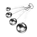 【送料無料】Vivi Bakie 計量スプーン 4本組/8本組 ステンレス製 厚手 調味料 液体用スプーン セット コンパクト 収納便利