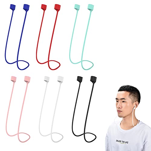 【送料無料】ZHEJIA イヤホン ストラップ (6個セット) イヤホン ネック ストラップ シリコン 軽量 ケー..