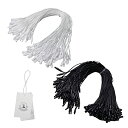 【送料無料】nalaina タグ紐 棉 業務用 洋服用 200本セット タグファスナー 衣類 値札 店舗 タグ付け用ループ 店舗用 テープ 結束具 タグ糸 200mm長さ