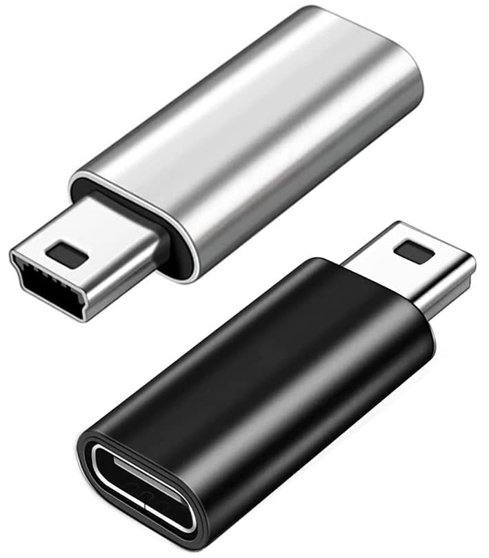 【送料無料】USB C to Mini USB アダプタ 2個パック タイプC (メス) からMini USB (オス) への変換コネ..