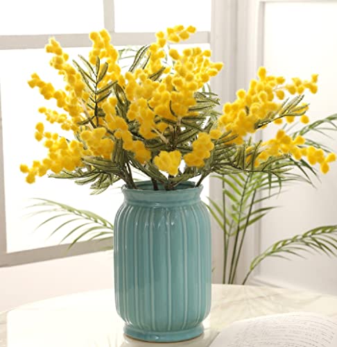 【送料無料】siawadeky アカシア 造花 花束 4束20本 ライラックの花 シルク花 枯れない花 人工観葉植物..