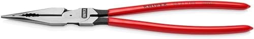 【送料無料】クニペックス KNIPEX ニードルノーズペンチ プラスチックコートハンドル 全長185mm 0821-185SB