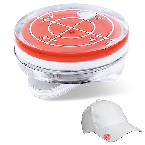 【送料無料】nalaina ゴルフマーカー 水平器 マグネット式 水平器マーカー 水準器 帽子クリップ 小型 丸形 傾斜 測定 おしゃれ ゴルフ用品 父の日 敬老の日