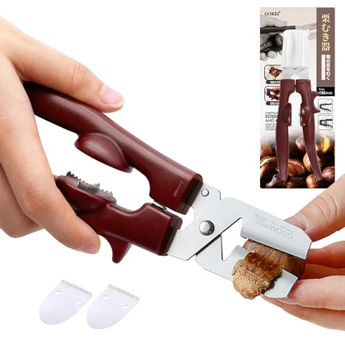 【送料無料】GOKEI 栗むき器 くりむき器 栗 皮むき 栗の鬼皮・渋皮むき 栗むき ハサミ 栗の皮むき鋏 栗カッター 栗の皮をむく 道具 栗皮むき 栗 皮むき器 栗剥き 栗の皮むき器 栗むきピーラー くりむき 皮むき鋏 十字切り