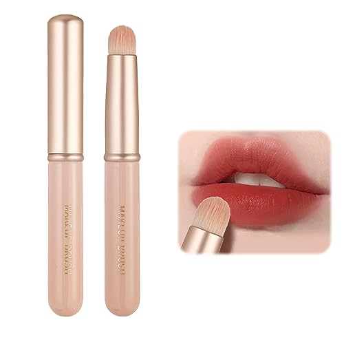 【送料無料】nalaina メイクブラシ 口紅ブラシ【2個セット】リップブラシ 化粧ブラシ 口紅リップブラシ 化粧筆 柔らかい 使いやすい 精密 自然 多機能 化粧道具 軽量 蓋付き 携帯に便利 旅行 出張 用