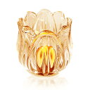 【送料無料】Annhua キャンドルホルダー ガラス キャンドルスタンド 直径7cm キャンドルグラス ろうそくグラス チューリップ 燭台 ろうそく立て おしゃれ 花 インテリア ロマンチック 雰囲気作り 癒し プレゼント 茶色