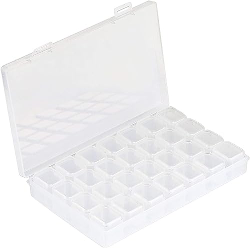 【送料無料】NALER ビーズケース 小物ケース ビーズ入れ 28分割 収納 透明 パーツケース 小分けケース ..