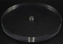 【送料無料】INPON 透明 アクリル円板 撮影台 撮影小道具 商品撮影用 14mmX148mm 1/4"-3/8"ネジアダプター付き