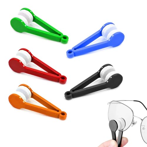 【送料無料】[Coollooda] メガネクリーナー レンズクリーナー 5個入り マイクロファイバー 軽量 持ち運..