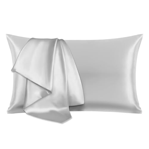 【送料無料】HEVUMYI シルク枕カバー 100%マルベリーシルク 25匁 43×63cm 洗えるシルクピローケース 片..