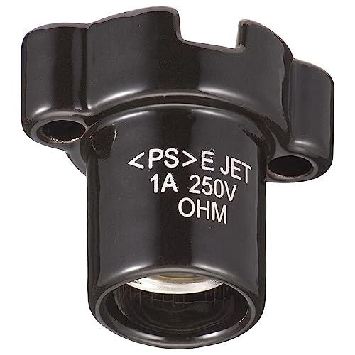 【送料無料】オーム電機 ソケット 照明器具用 陶器レセプタクル E17/E26 ホワイト/ブラック