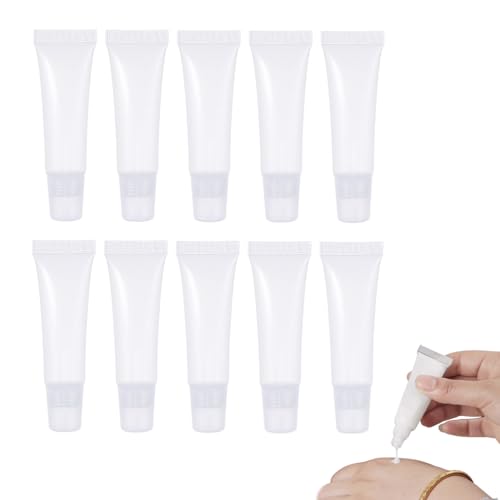 【送料無料】Doyime リップグロスチューブ (10個 5ml) 化粧品容器セット チューブ 容器 詰め替え容器 ..