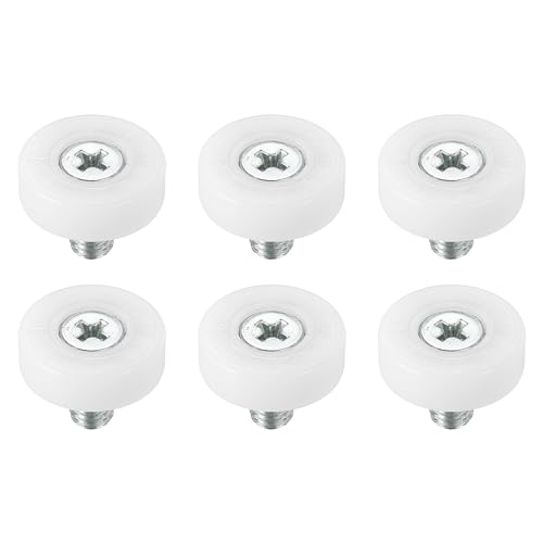 【送料無料】PATIKIL 19 mm引き出しローラー 6個 プラスチック 引き出しプーリー 交換用ホイール ベア..