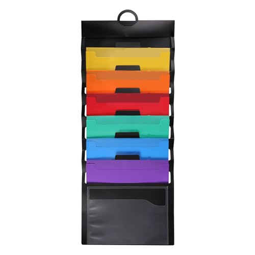 【送料無料】Annhua 壁掛けファイル A4 ウォールポケット 書類収納 吊り下げ 折りたたみ ドキュメント..