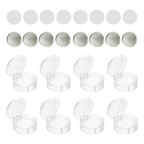 【送料無料】TVETEアイシャドウケース【8個セット】アイシャドウケース 空容器 空 透明 DIY 内径26mm ..