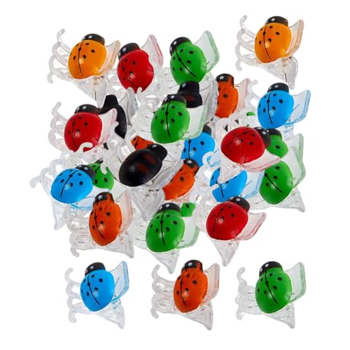 【送料無料】TVETE 植物サポート クリップ 蘭 てんとう虫クリップ 【12個入り】カラフル てんとう虫 蘭..