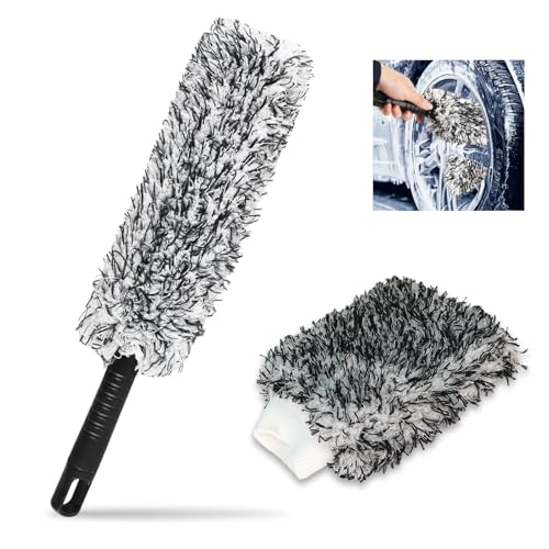 【送料無料】Namioka ホイールブラシ 洗車ブラシ タイヤホイール ホイール用 タイヤブラシ 2点セット 4..