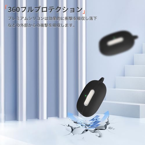 ������̵����For QCY AilyBuds E10 �� ������ �ݸ���� �ݸ�С� ��KONXISA�ۥ磻��쥹����ۥ� ������ ���ꥳ���Ǻ� ���Ѥ��䤹�� �Ѿ׷� �ɿ��ɿ� �����å���֥�ʥ���ӥ��դ�+���ȥ�å��դ� �� ���彼�Ų�ǽ �������Ӥ����䤹���ʥ֥�å���