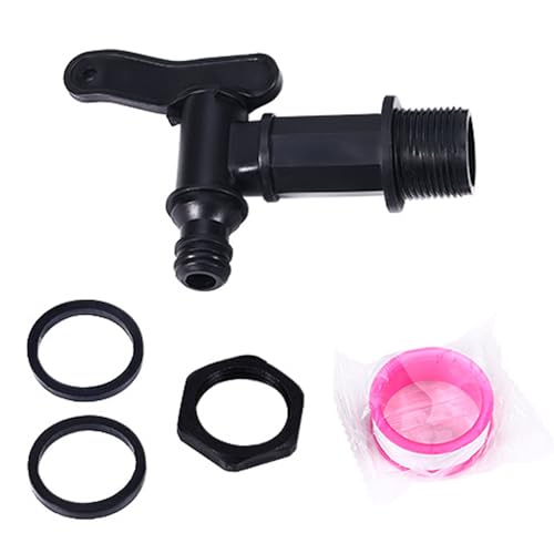 【送料無料】EsiFare 水バットタップ交換キット IBC水タンクホースアダプター プラスチック 3/4インチ..