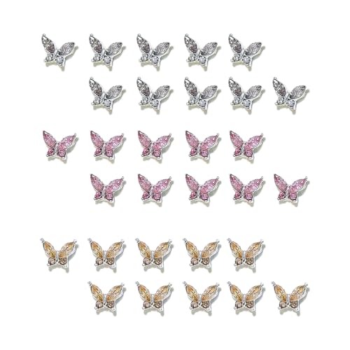 【送料無料】BOOHUQICH ネイルパーツ 蝶 リボン ストーン可愛い ジュエリーパーツ ハンドメイド ネイルアート デコパーツ DIY 3D立体 ネイルデザ...