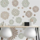 【送料無料】Condessacity ウォールステッカー クリエイティブ 円形の画像 おしゃれ 大きい紫陽花 壁ステッカー 壁紙シール はがせる 北欧 ウォール ペーパー 防水 ウォールすてっかー wall sticker decoration カフェ風 リビングルーム ベッドルーム 壁飾り