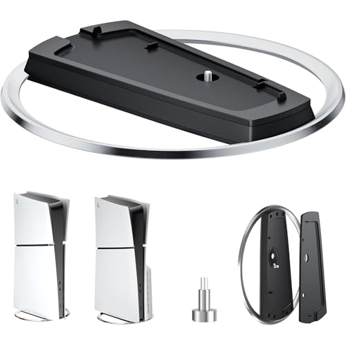 【送料無料】Chayoo PS5 縦置きスタンド [PS5/新型 PS5 Slim/PS5 Pro対応] PS5 Slim 縦置きスタンド（ネジ付）安定性と転倒防止 地震対策 傷付き防止 放熱改善 合金ステンレス・高硬度ABSコンポジット樹脂 メタルスタビライジングベース（PS5 本体全機種対応）