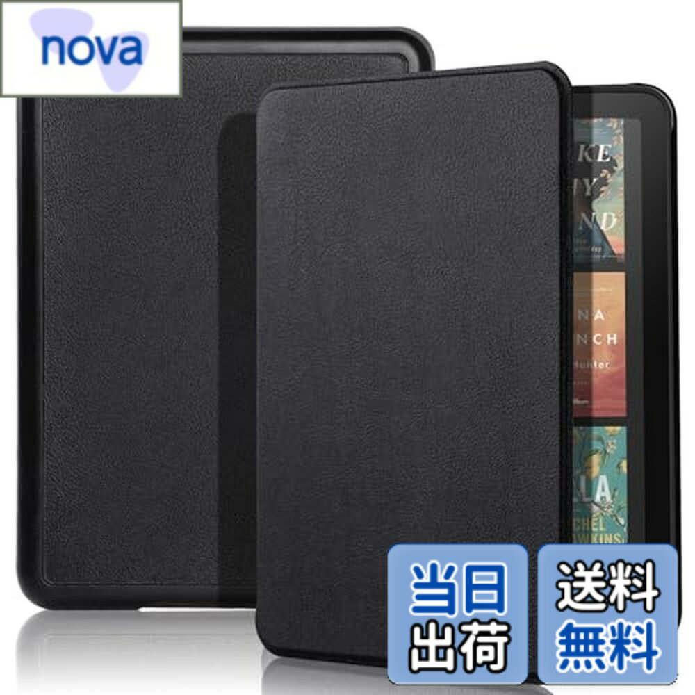 【送料無料】Hianjoo Kindle Paperwhite 第12世代 対応 ケース タブレットケース Kindle Paperwhite 2024年発売 対応 カバー スタンド機能付き オートスリープ機能 全面保護ケース 耐衝撃 擦り傷防止 (ブラック)