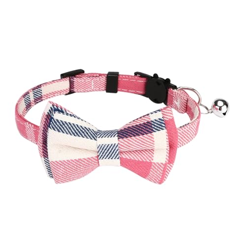 【送料無料】BLOOPIC 猫首輪 鈴付き 蝶結び 犬首輪 猫くびわ 布製 調節可能 セーフティバックル付 可愛..