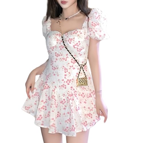 【送料無料】[Tiernyueth] レディース 水着ワンピース ドレス カラーマッチング フリル 日焼け防止 ストラップ 着痩せ ハイウエスト セクシー 韓国 トレンド ビーチ プール リゾート 大人可愛い ファッション