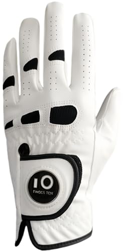 【送料無料】ゴルフグローブ メンズ 天然皮革と合成皮革の組み合わせ 柔らかめ 伸縮 通気 耐摩耗 滑りにくいグリップ 雨 汗に強い 全天候モデル ゴルフマーカー...