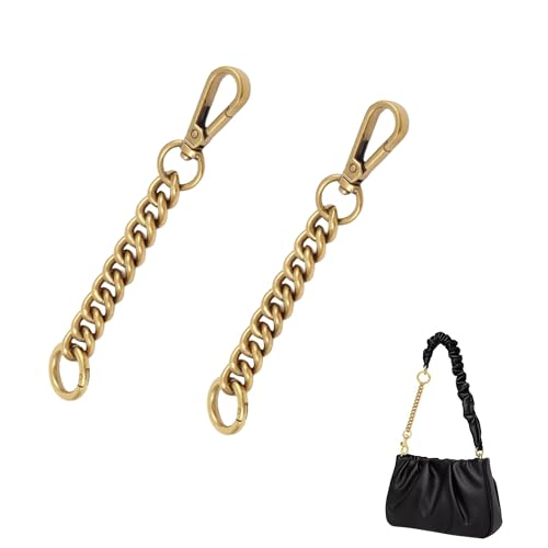 【送料無料】DEVENTORZ バッグ延長チェーン 2個セット 15cm チェーンストラップエクステンダー バッグ..