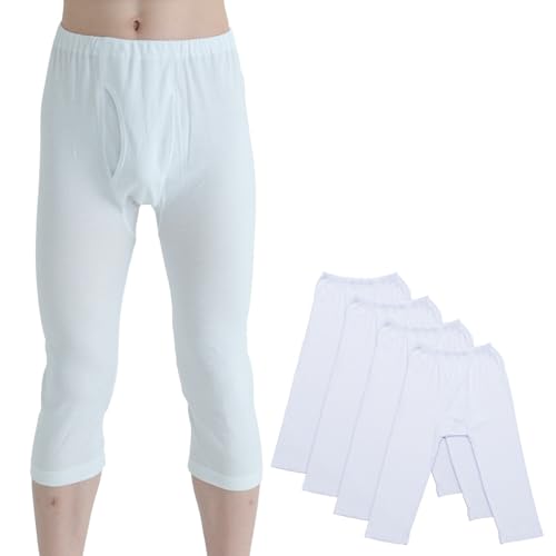 【送料無料】[Y's factory] メンズ ステテコ 綿100% 2枚 4枚 セット ロンパン ズボン下 ももひき 年間 ..