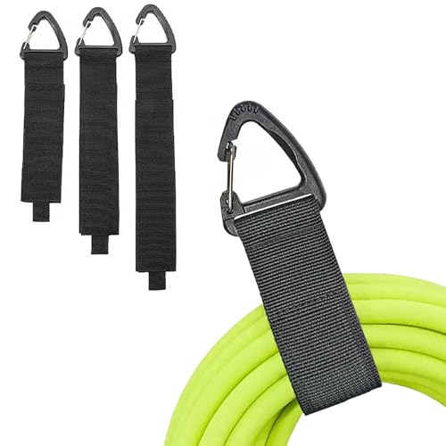 【送料無料】Neyiem 結束バンドとハンガーマジック式 収納ストラップ付き 壁掛け用 三角形バックル 収..