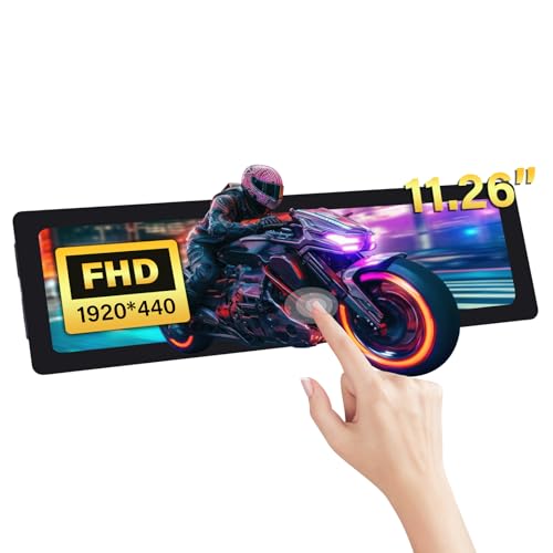 【送料無料】GeeekPi 11.26インチ 静電容量式タッチスクリーンLCD 1920x440 HDMI IPS