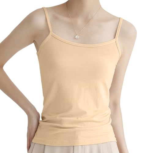 【送料無料】[Moerstar] キャミソール レディース 無地 タンクトップ Uネック 細身効果 ノースリーブ トップス 高弾性 インナートップ 吸汗速乾タイプ 汗取りインナー 女性 チューブトップ スリップ 重ね着 部屋着 抗菌防臭 柔軟 肌に優しい 四季適用 4色