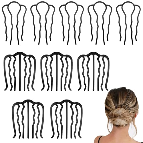 【送料無料】TOAURDA 夜会巻きコーム ヘアアクセサリー 夜会巻き インナーヘアアクセ お団子 髪飾り 髪..