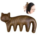 【送料無料】EsiFare コーム レディース コーム 櫛 木製 コーム 可愛い 猫型の木製櫛 軽量 持ち運びに便利 取り付けと使用が簡単 約9.5*5.5CM...