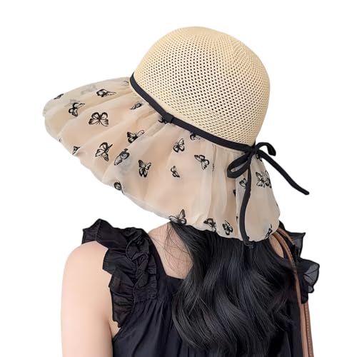 【送料無料】[Tiernyueth] レディース ハット 麦わら帽子 UVカット日除け帽子 ボウハット紫外線対策 メ..