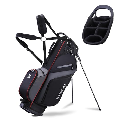 【送料無料】MAZEL (マゼル) キャディーバッグ スタンド 軽量 6分割 47インチまで入る ゴルフバッグ レディース メンズ