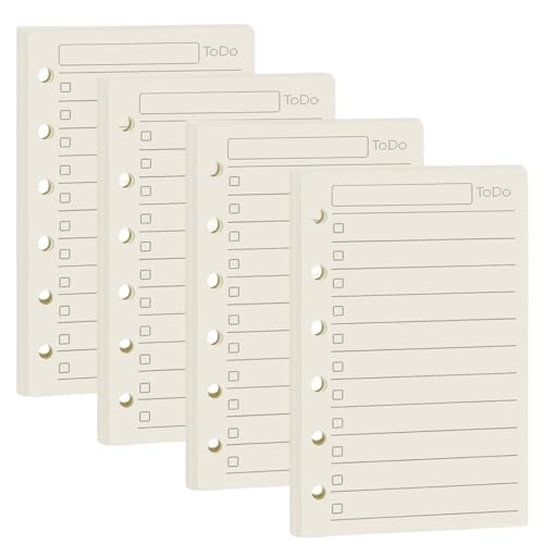 【送料無料】BLOOPIC 手帳リフィル システム手帳 A7サイズ 45枚*4冊 6穴 システム手帳用 滑らかな書き..