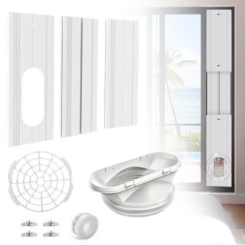 【送料無料】窓用ダクトパネル 直径13cm&15cm排気ホース用 密閉性アップ スポットクーラー ポ ...